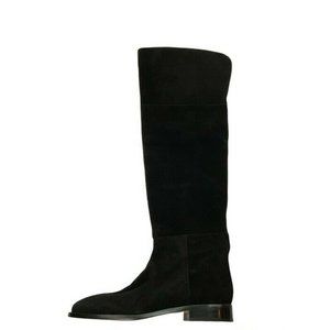 J. Crew Black Suede Over-the-Knee Boots